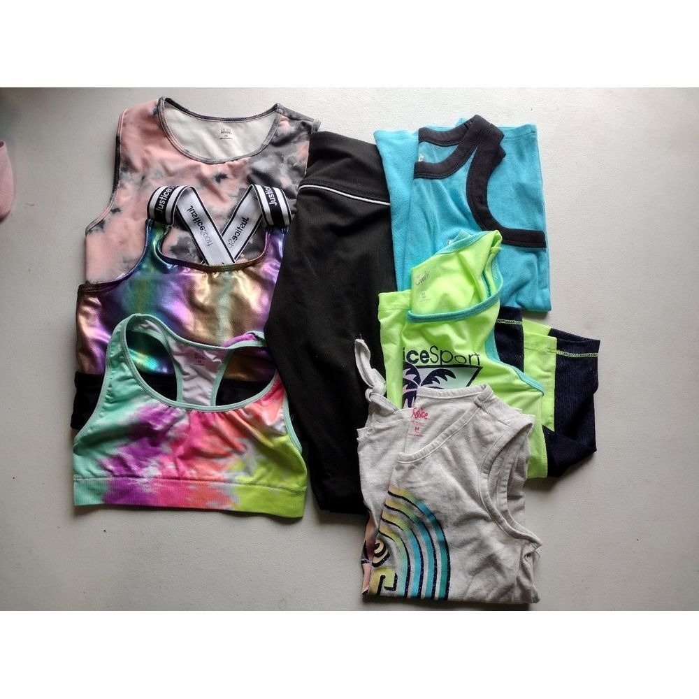 Kids Justice Sport Athletic Clothing Set of 7 Size M‎ 10